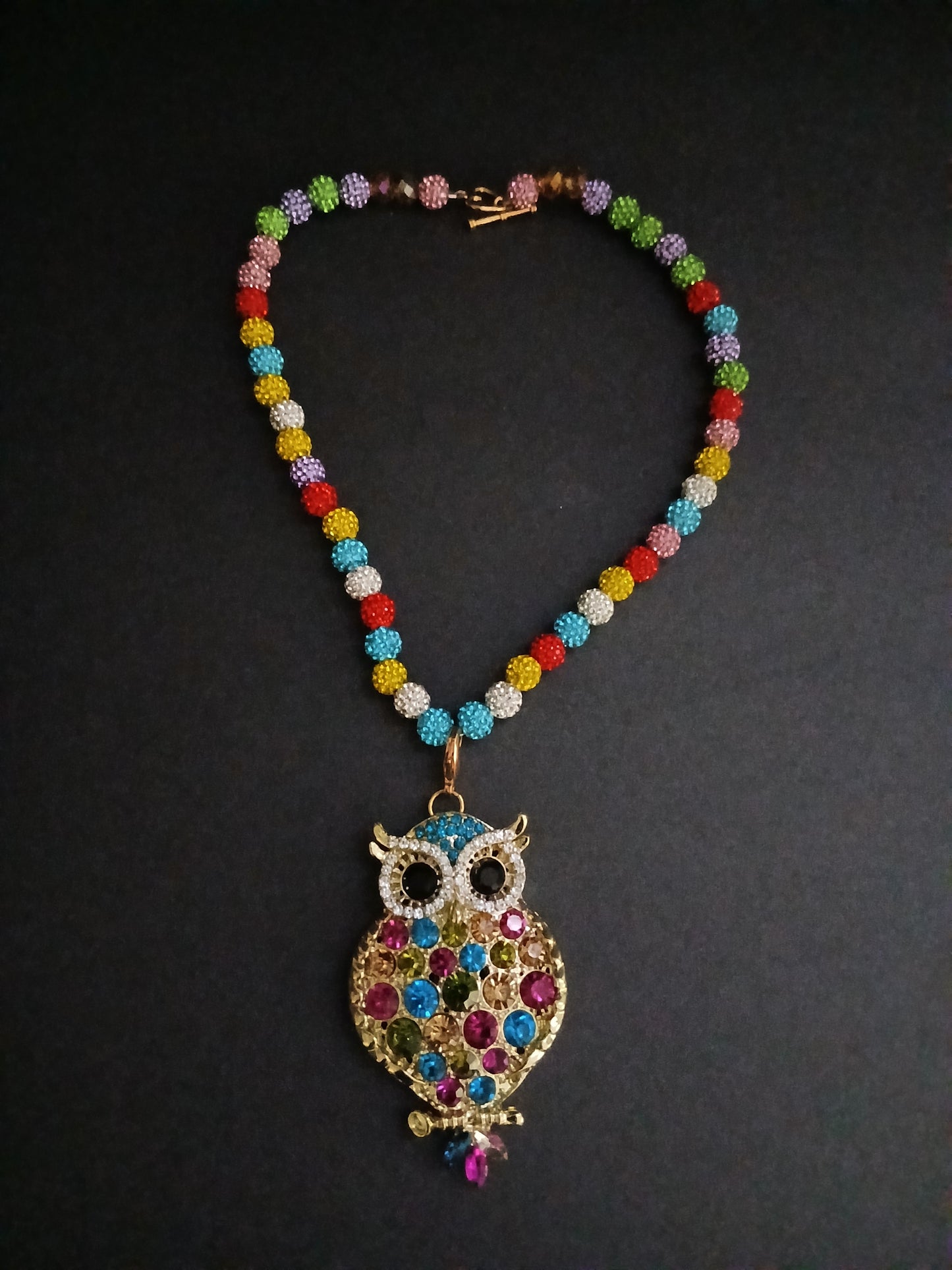 Beaded owl Necklace
