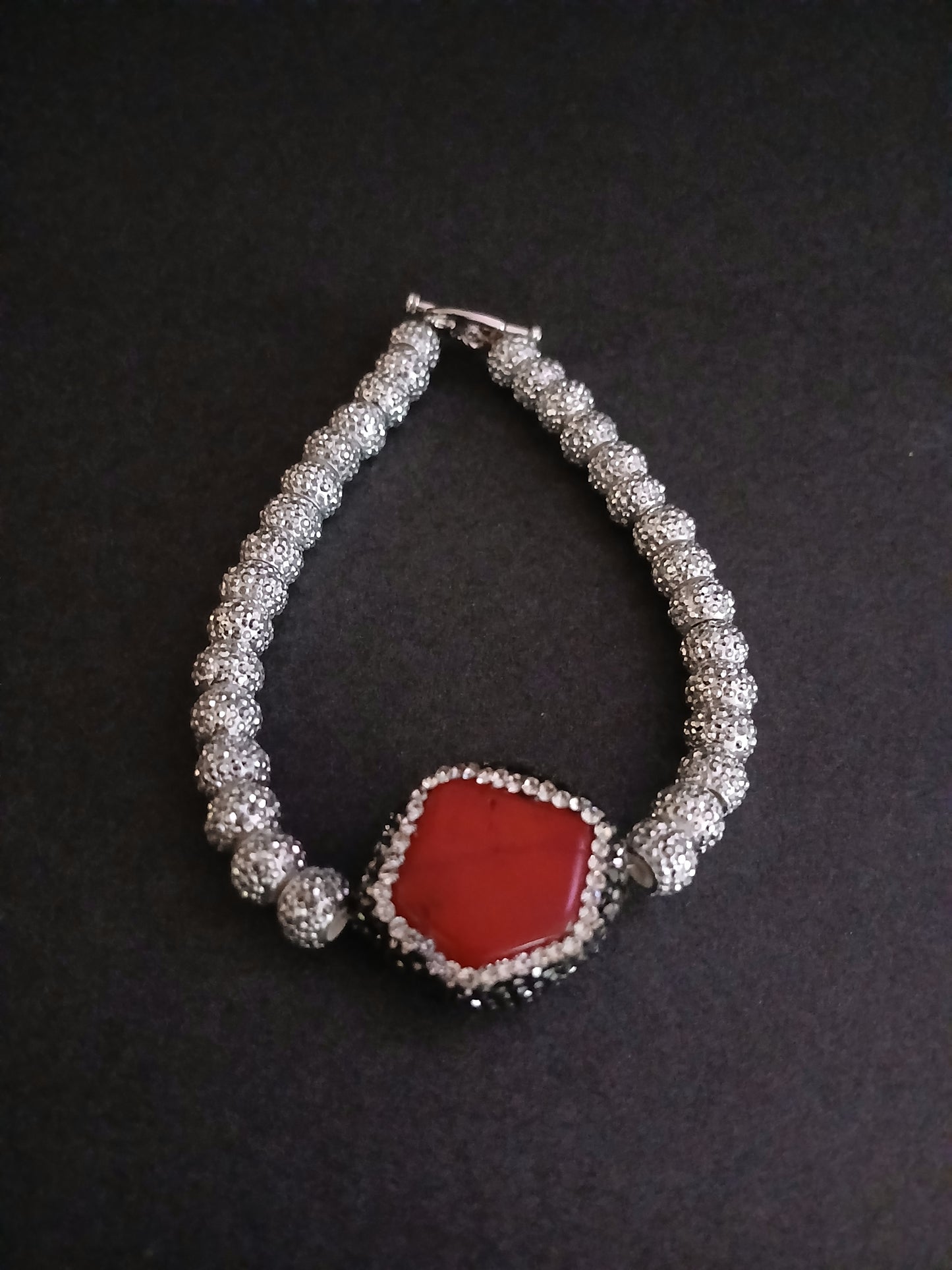 Red beaded braclet