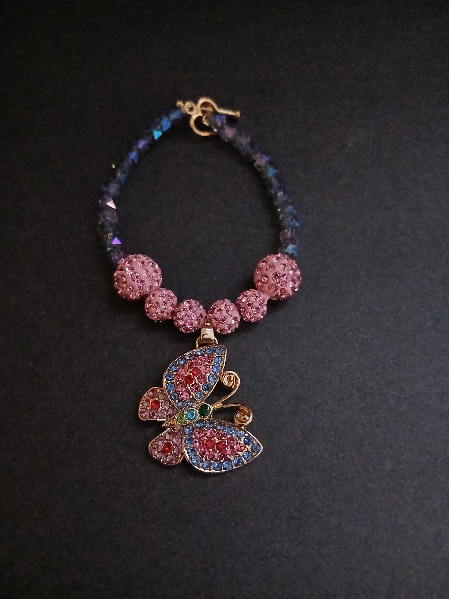 Beaded butterfly braclet