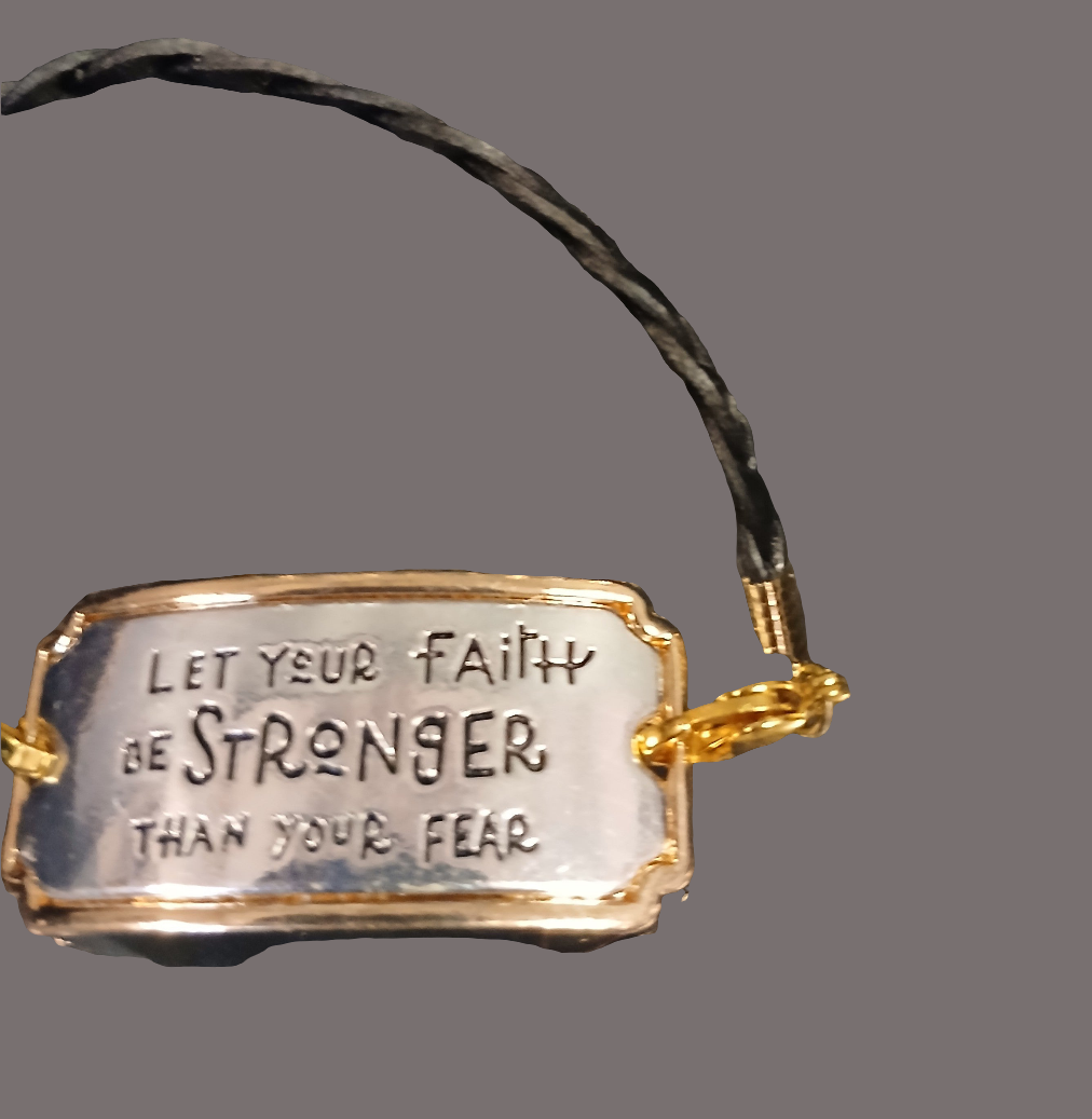 Leather Word Braclet