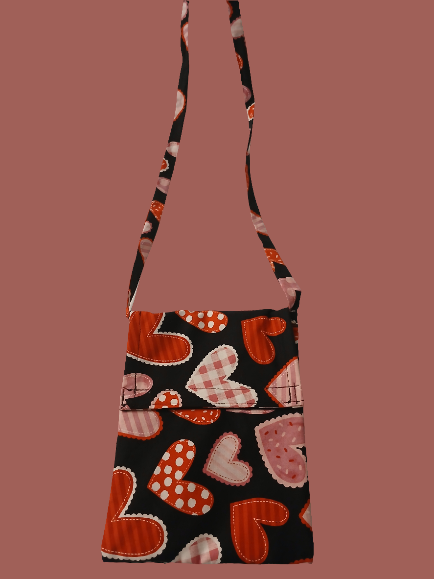 Crossbody heart bag